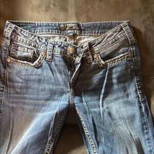 Silver Aiko Women's Classic Blue Boot Cut Jeans